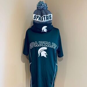 Michigan State Shirt and Michigan State Beanie Hat